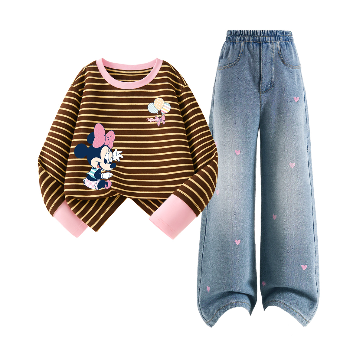 

Детская повседневная спортивная одежда Disney, Dile Play K Coffee+Solid Color Sea Salt Blue