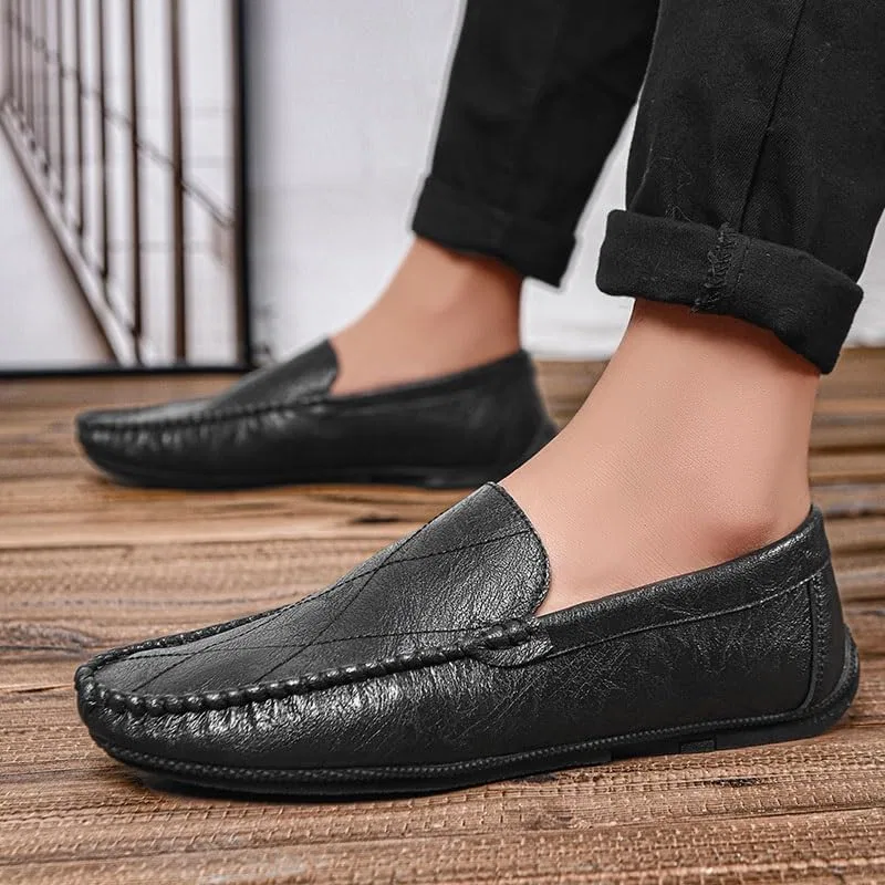 Лоферы кожаные мужские Loafers, Black PUGHGAETZF — фото 4