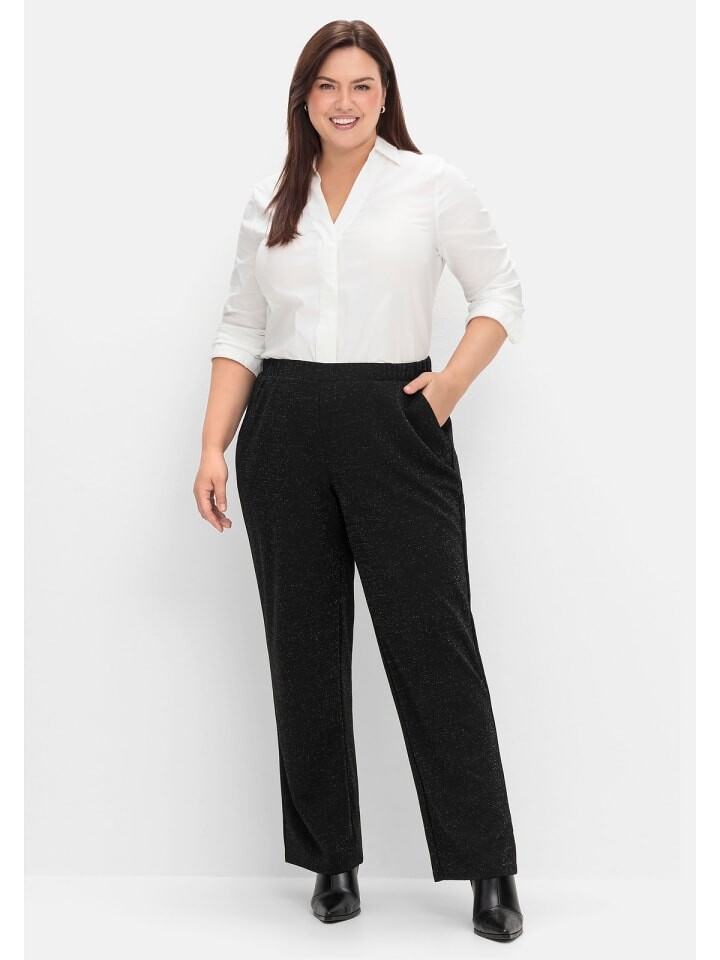 

Тканевые брюки sheego Weite Hose, черный