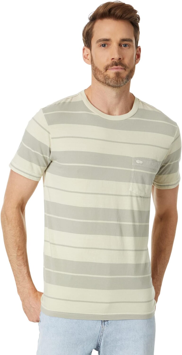 

Футболка RVCA PTC Stripe Short Sleeve, цвет Silver/Bleach