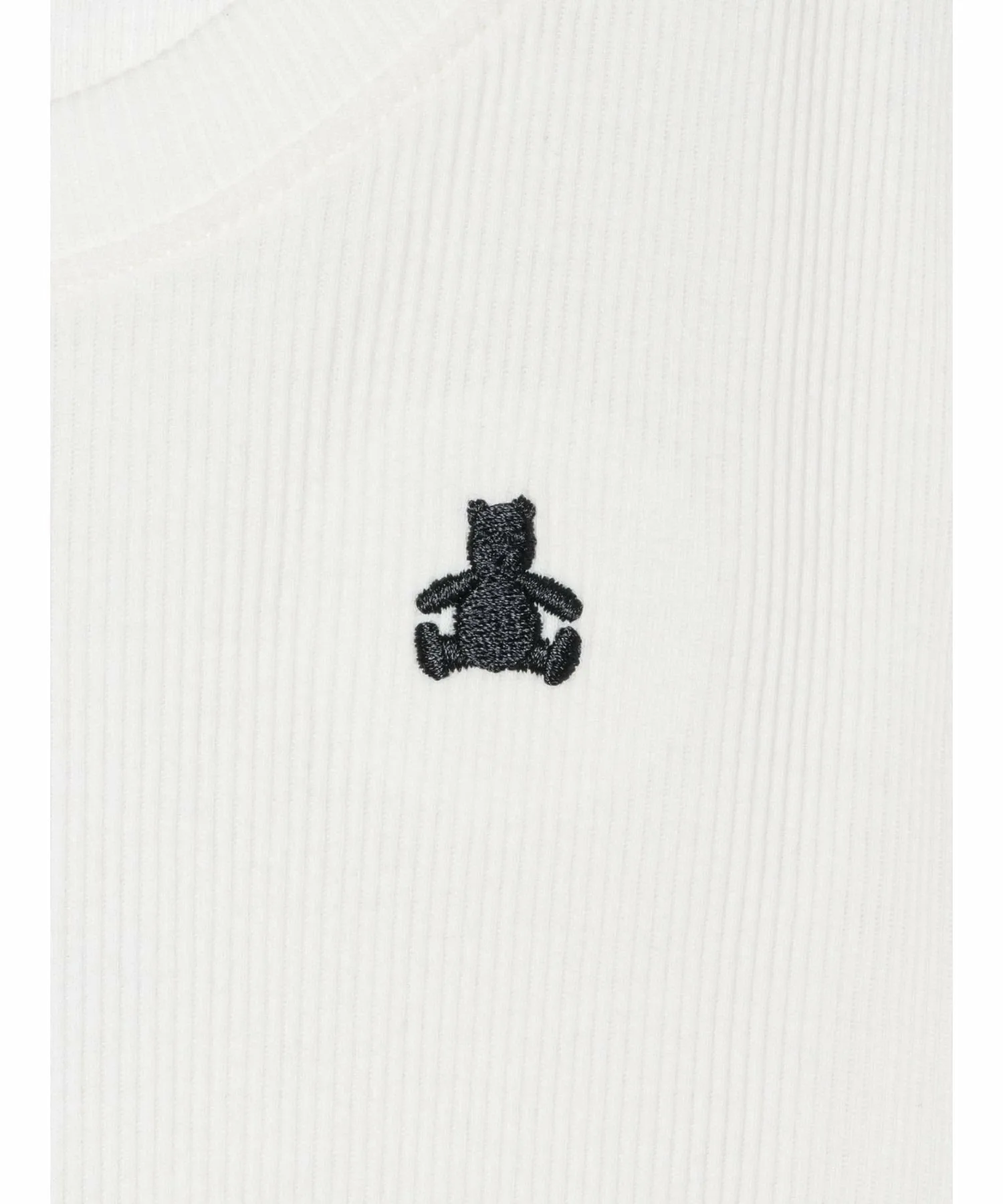 (K) Ребристая футболка с круглым вырезом (детская) GAP, NEW_OFF_WHITE — фото 3
