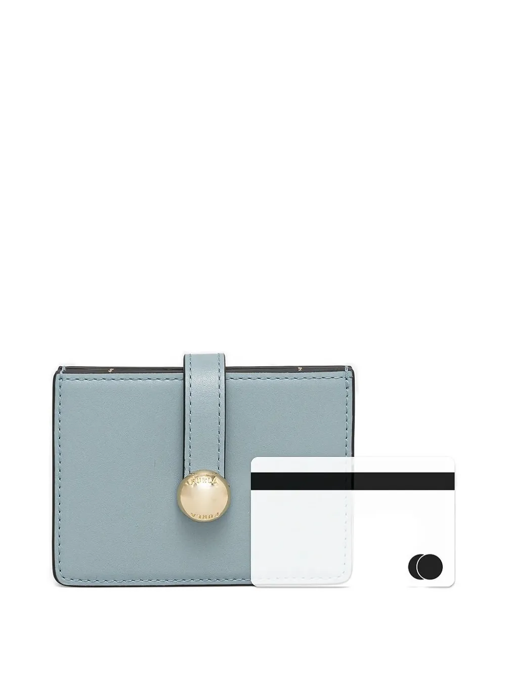

Кожаный картхолдер Furla, синий