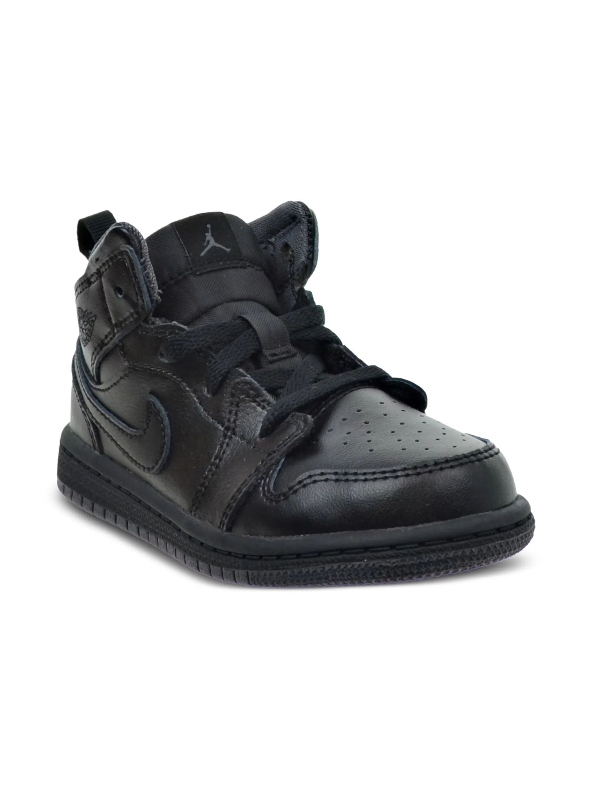 

Кроссовки Air Jordan 1 Mid BT Black/Grey Jordan Kids, черный
