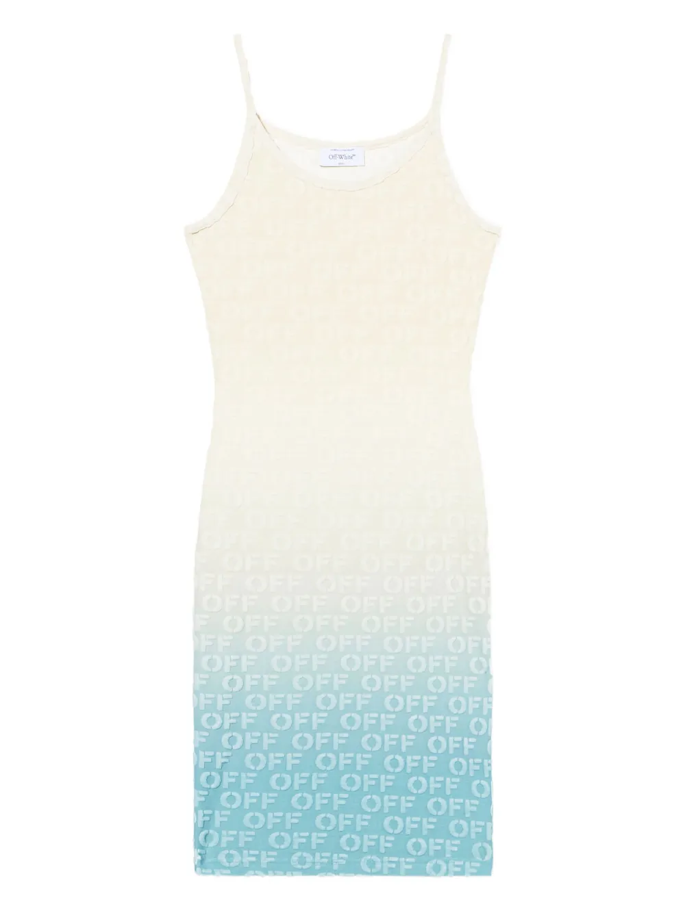 

Платье миди с логотипом и градиентным эффектом Off-White, нейтральный