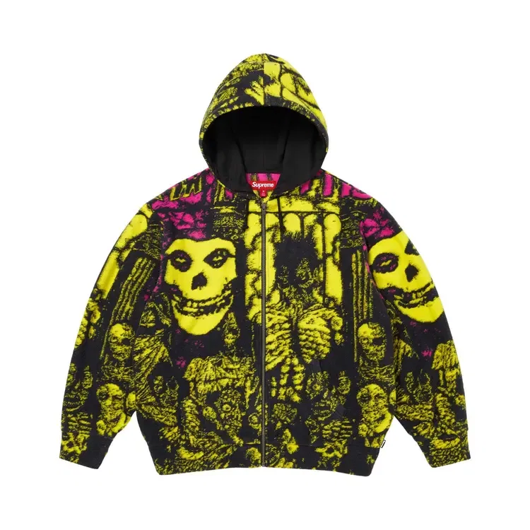 Свитер на молнии с капюшоном Supreme x The Misfits, мультиколор