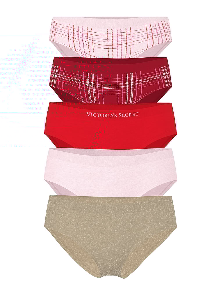 

Упаковка из 5 бесшовных трусиков-хипхаггеров Victoria'S Secret, 5 pack multi