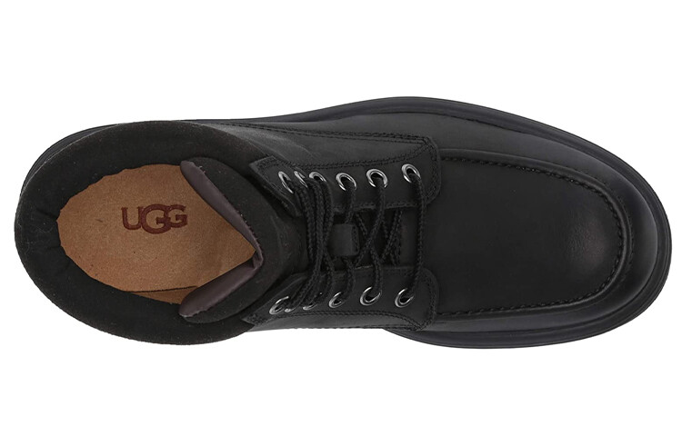 Ботинки мужские Ugg высокие на шнуровке, черный — фото 3