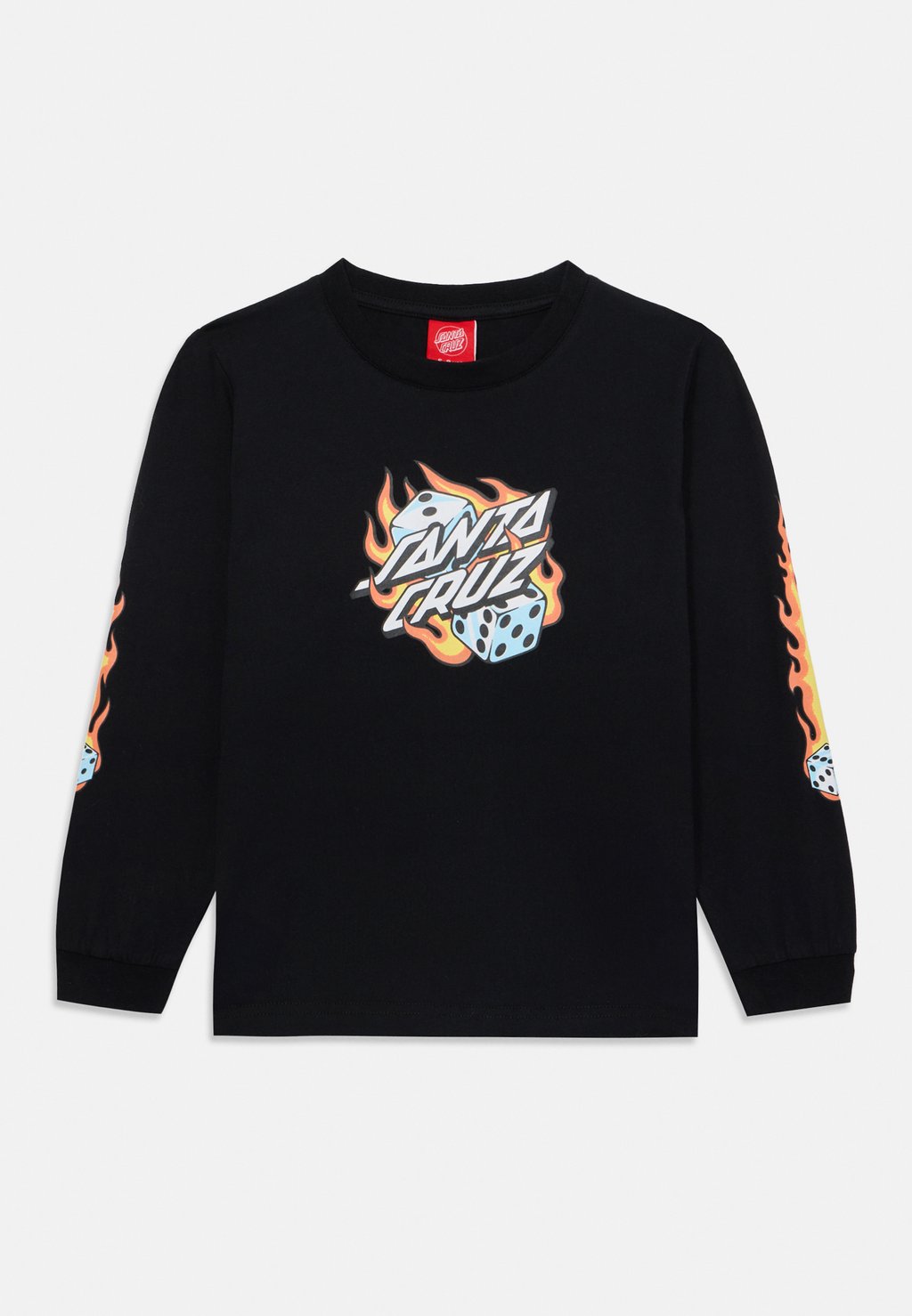 

Футболка с длинным рукавом YOUTH FLAMING DICE DOT UNISEX Santa Cruz, черный