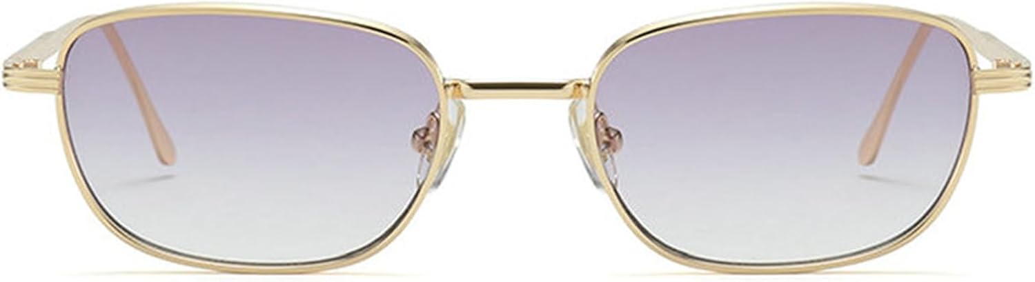 

Willochra Модные ретро-солнцезащитные очки маленького квадратного размера для женщин в стиле 90-х, металлическая оправа, круглые солнцезащитные очки для мужчин в стиле панк, защита от ультрафиолета UV400, C6