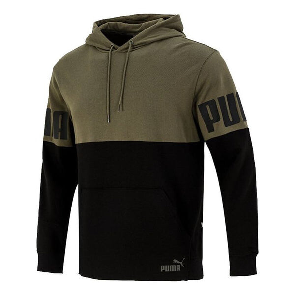 

Толстовка power colorbloc jumper hoodie 'green' Puma, зеленый