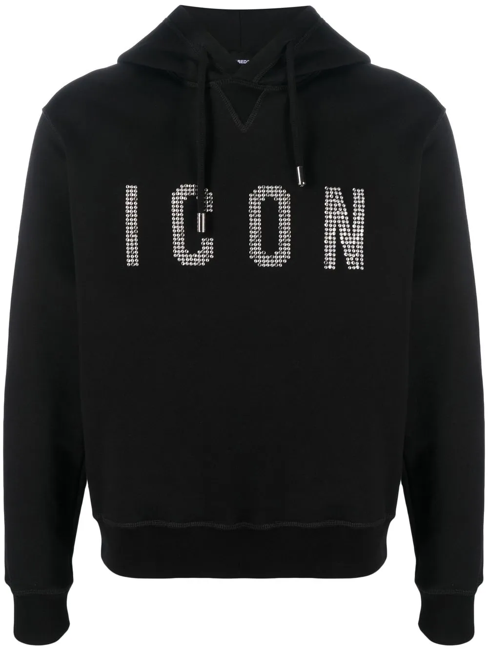 

Толстовка Icon с заклепками DSQUARED2, черный