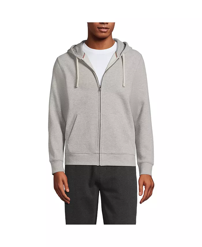 

Мужская худи с длинным рукавом Serious Sweats на молнии Lands' End, серый