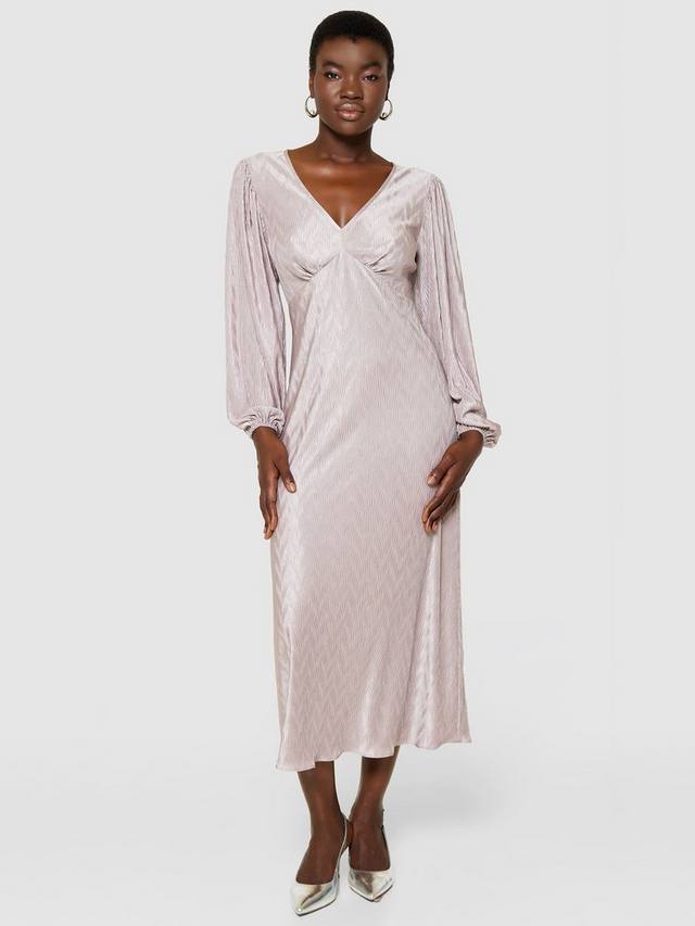 

Жаккардовое платье миди в стиле ампир Closet London, цвет Lilac
