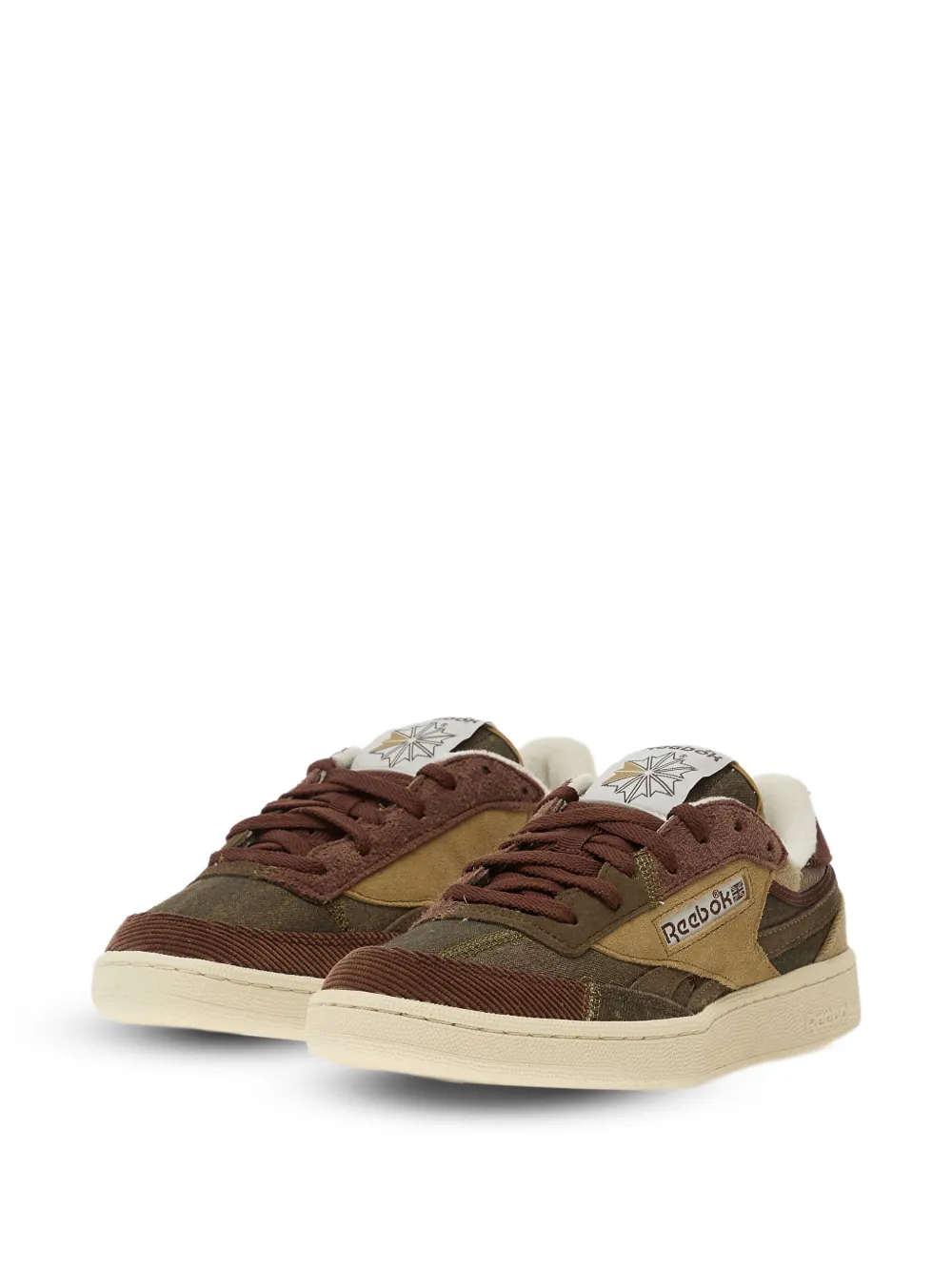 Вельветовые кроссовки Club C Revenge Reebok, коричневый — фото 2
