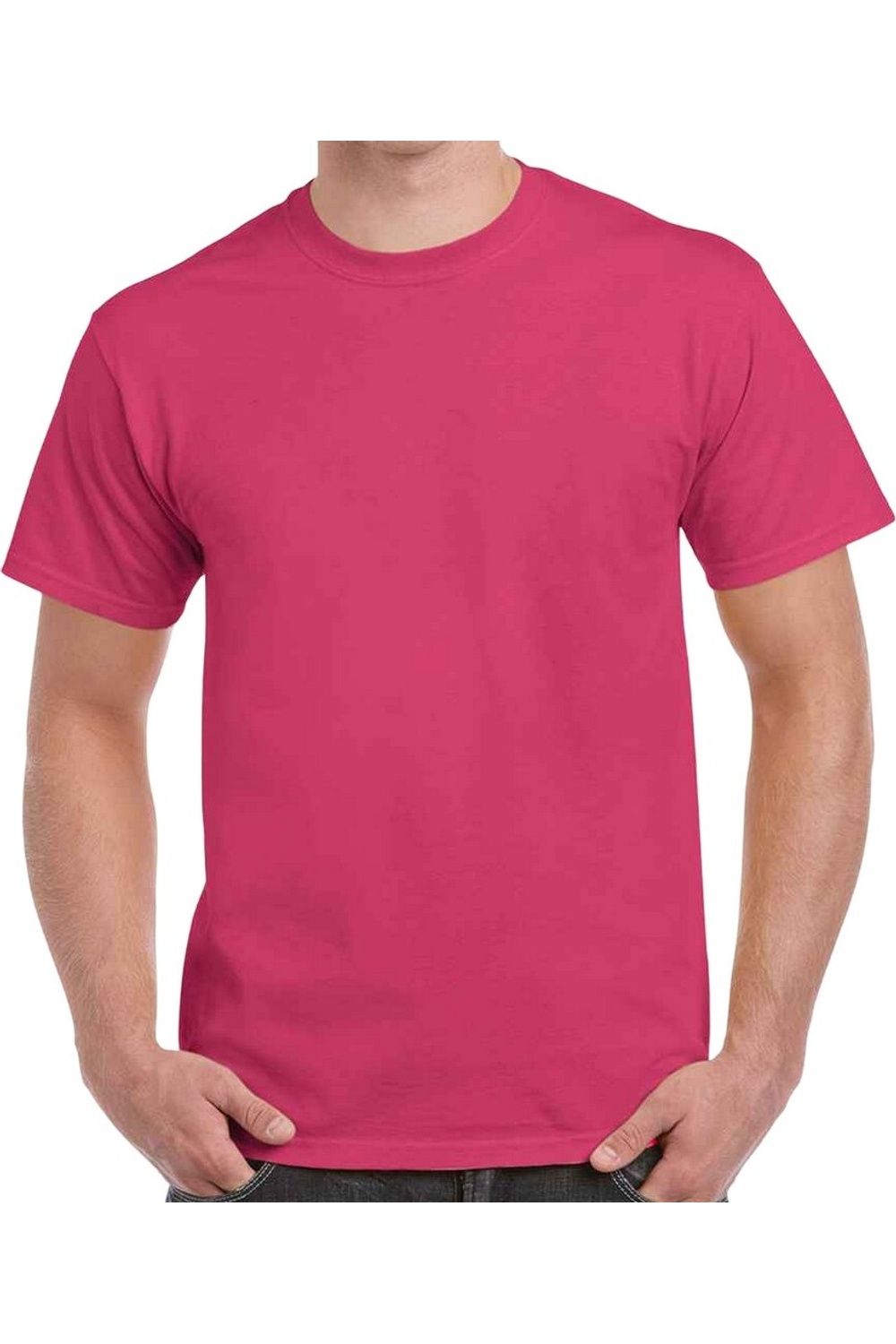 

Футболка Gildan Heavy Cotton с короткими рукавами, розовый