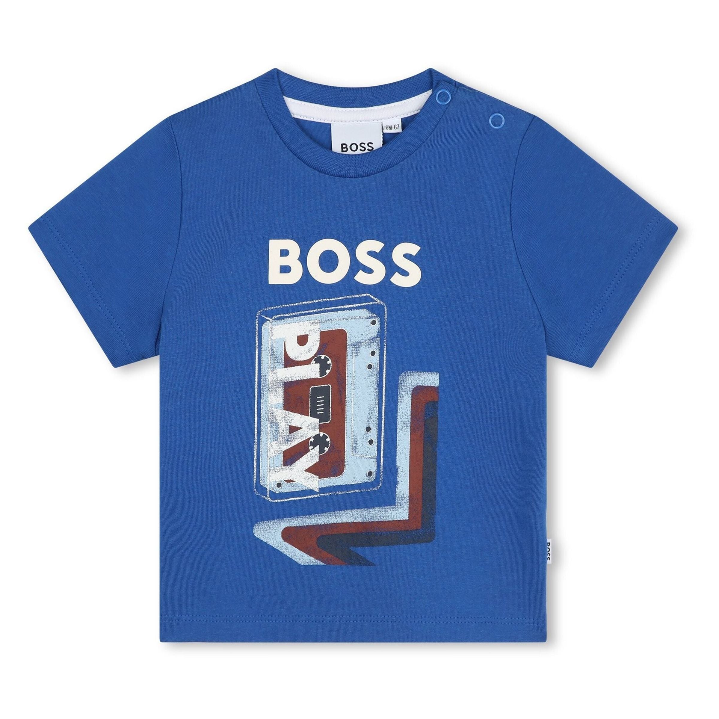 

Футболка цвета электрик BOSS, синий