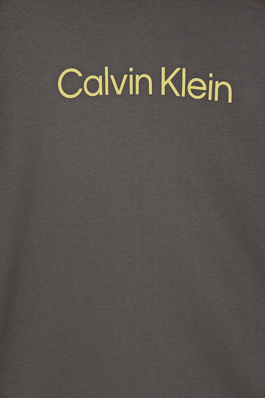 Детская хлопковая толстовка Calvin Klein Jeans, серый — фото 3