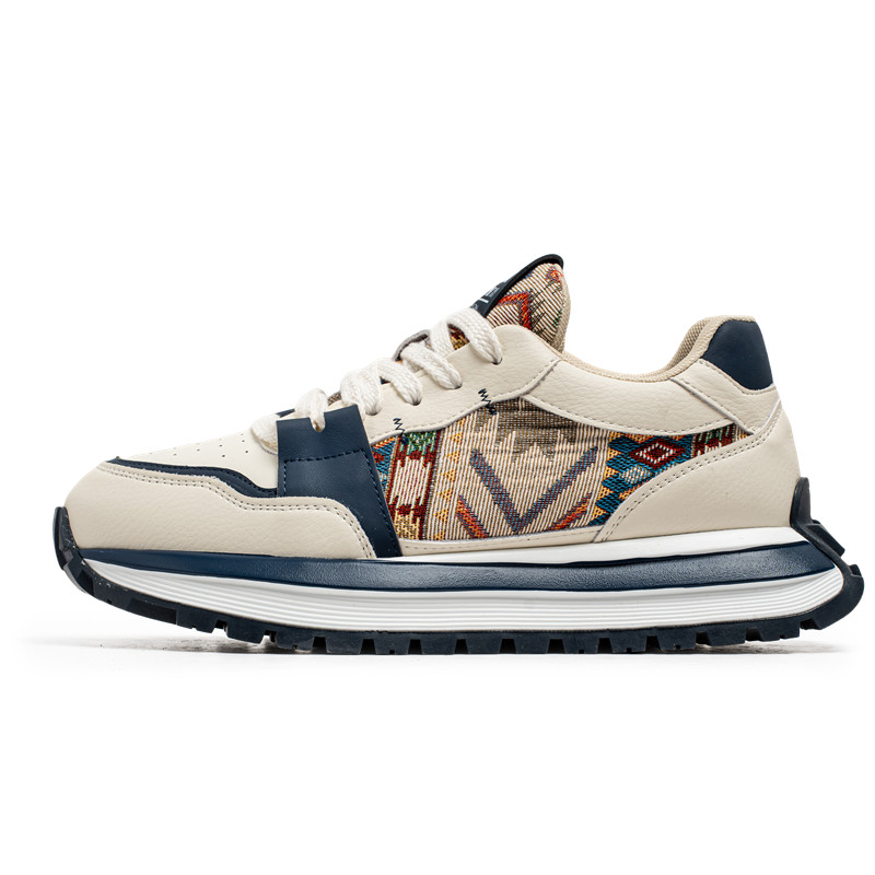 

Нескользящие износостойкие низкие повседневные туфли для мужчин JANECO, Beige Blue