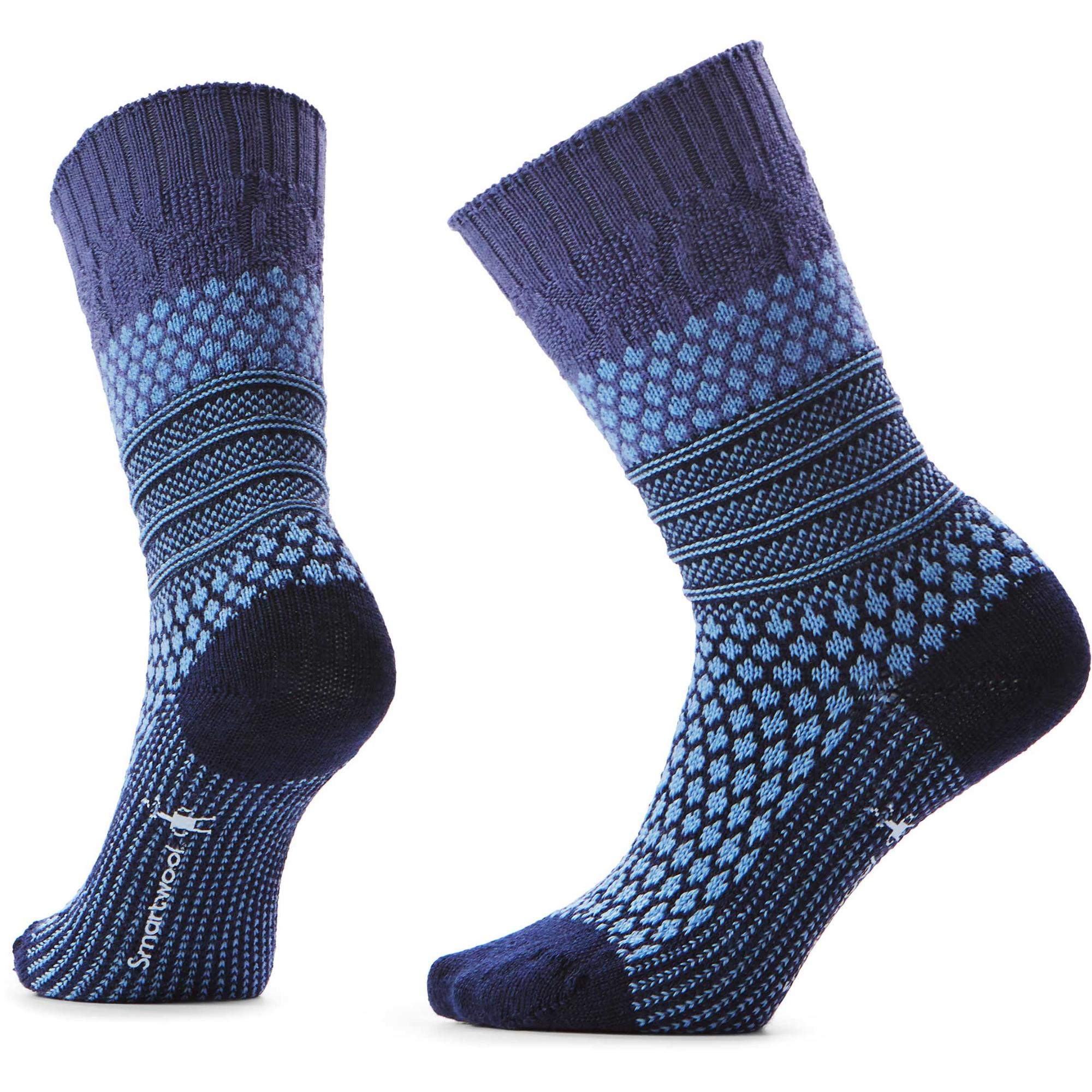 

Женские повседневные уютные носки с принтом Попкорн и косами. Smartwool, Serene Blue