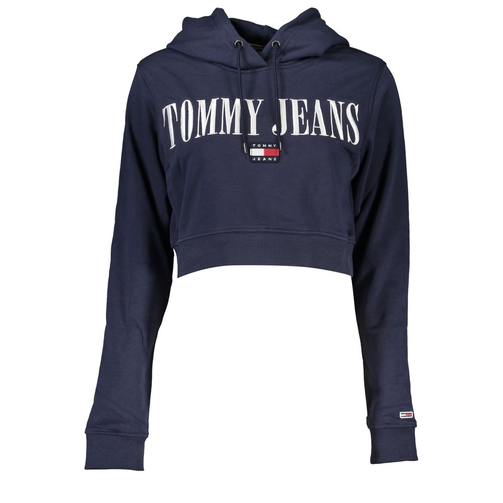 

Шикарная синяя толстовка с капюшоном и вышивкой Tommy Hilfiger