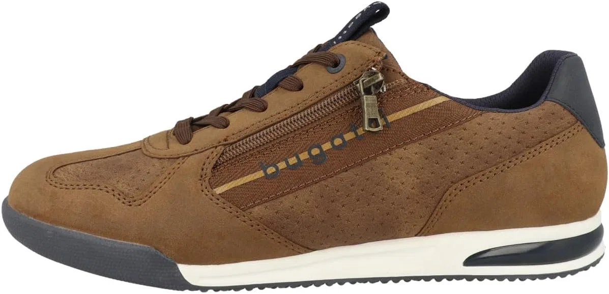 Туфли Bugatti Herren Schnürhalbschuh in braun, Cognac