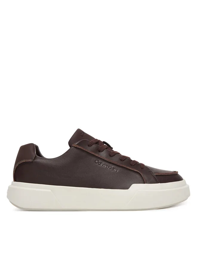 Calvin Klein Кроссовки Chunky Cupsole Lace Up Lth Pinch YM0YM01454 темно-красные