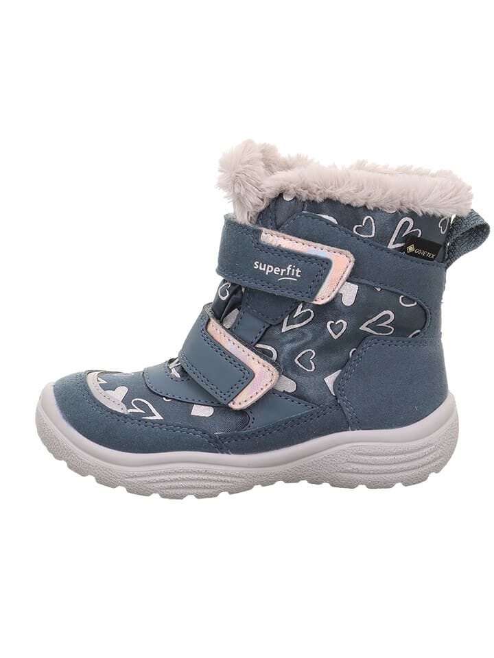 

Сапоги superfit Leder-Winterstiefel Crystal, темно-синий