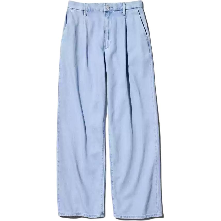 

Джинсы из джинсовой серии для женщин UNIQLO, розово-голубые