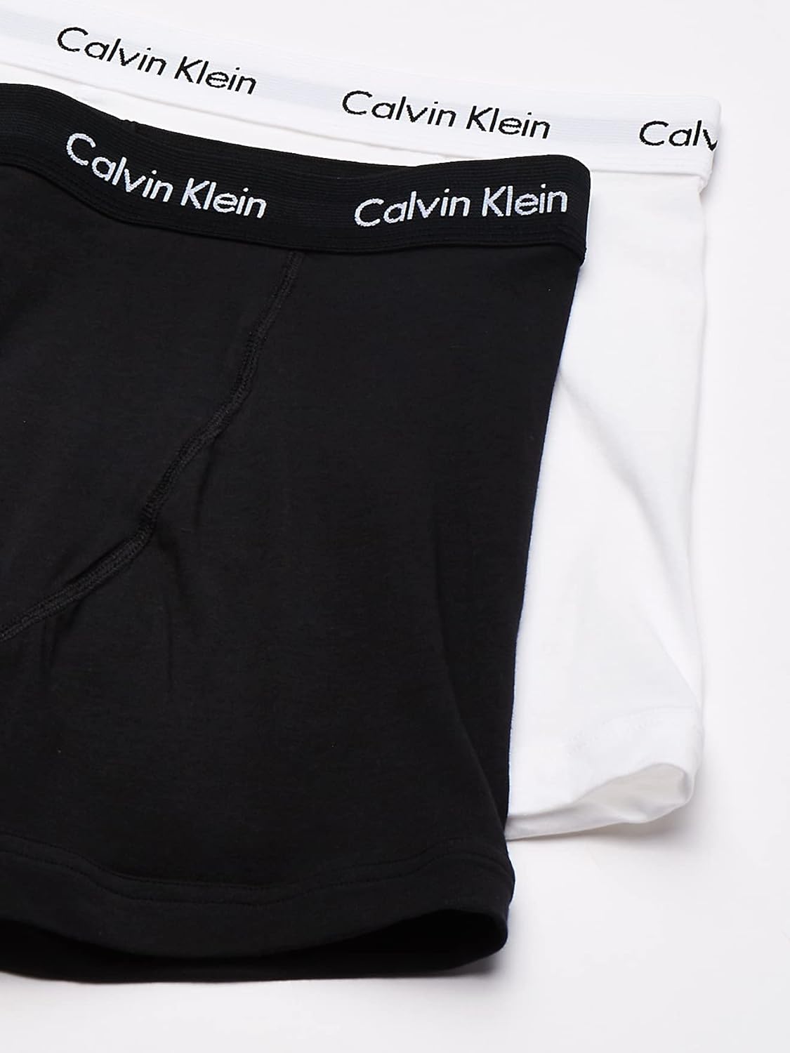 Комплект из 5 мужских трусов-боксеров Calvin Klein из хлопка и эластичного материала, 2 Black, 2 White, 1 Grey Heather — фото 3