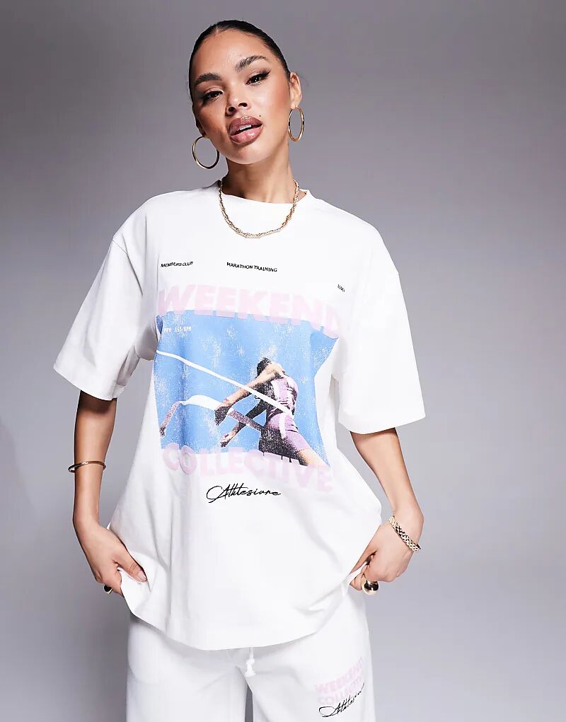 

Футболка Weekend Collective с принтом бегуна Asos Weekend Collective