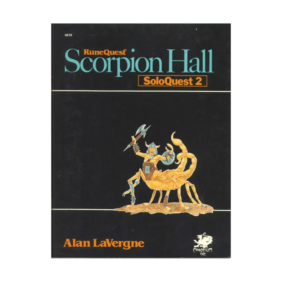 

Модуль SoloQuest #2 - Scorpion Hall, RuneQuest (Chaosium)