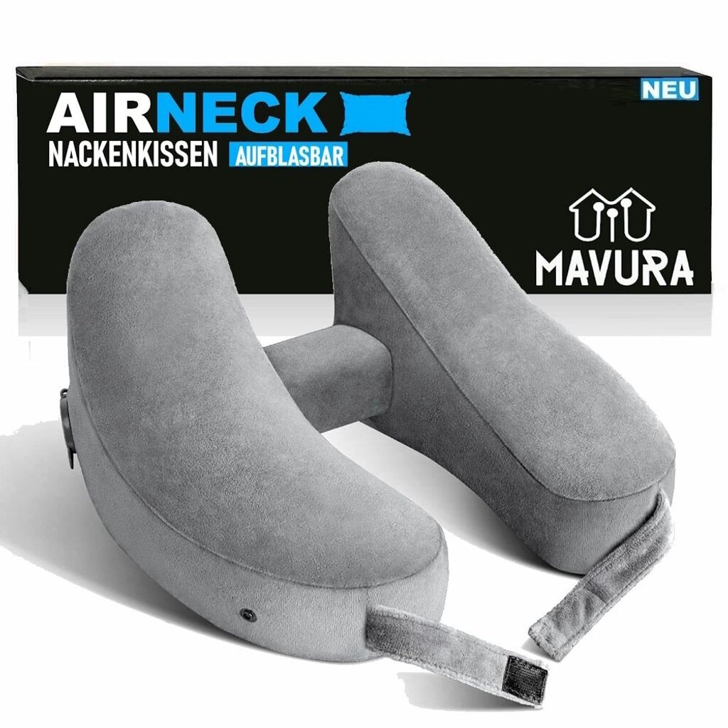 

Подушка для шеи AIRNECK, подушка для шеи, дорожная подушка для самолета, автомобиля, надувная подушка с подголовником MAVURA