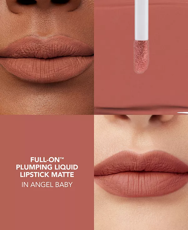 Жидкая матовая помада Full-On с эффектом придания объема губам Buxom Cosmetics, angel baby — фото 4