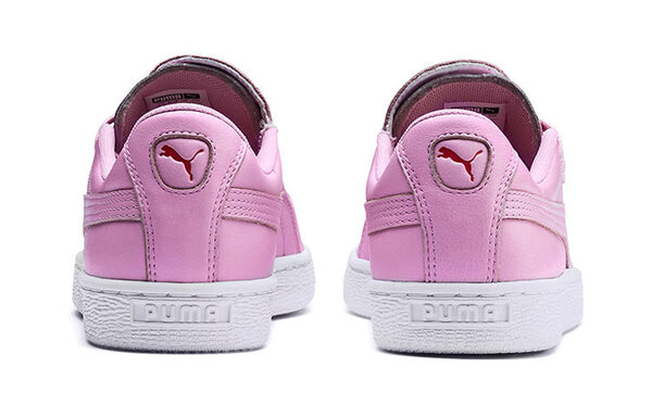 Кроссовки basket crush emboss 'pale pink' Puma, розовый — фото 4