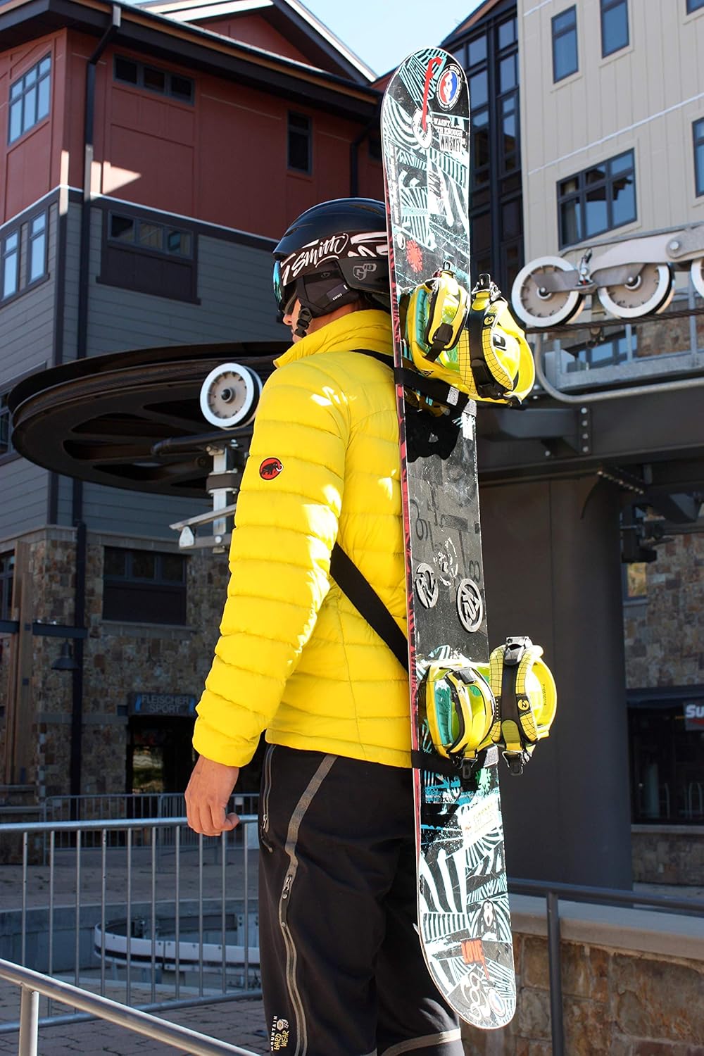 

Рюкзак-переноска Mountain Goat для сноуборда, легкий и компактный, с плечевым ремнем для пеших прогулок по бездорожью, с регулируемым ремнем для взрослых и детей., Gold Gray, Золотой, Рюкзак-переноска Mountain Goat для сноуборда, легкий и компактный, с пл