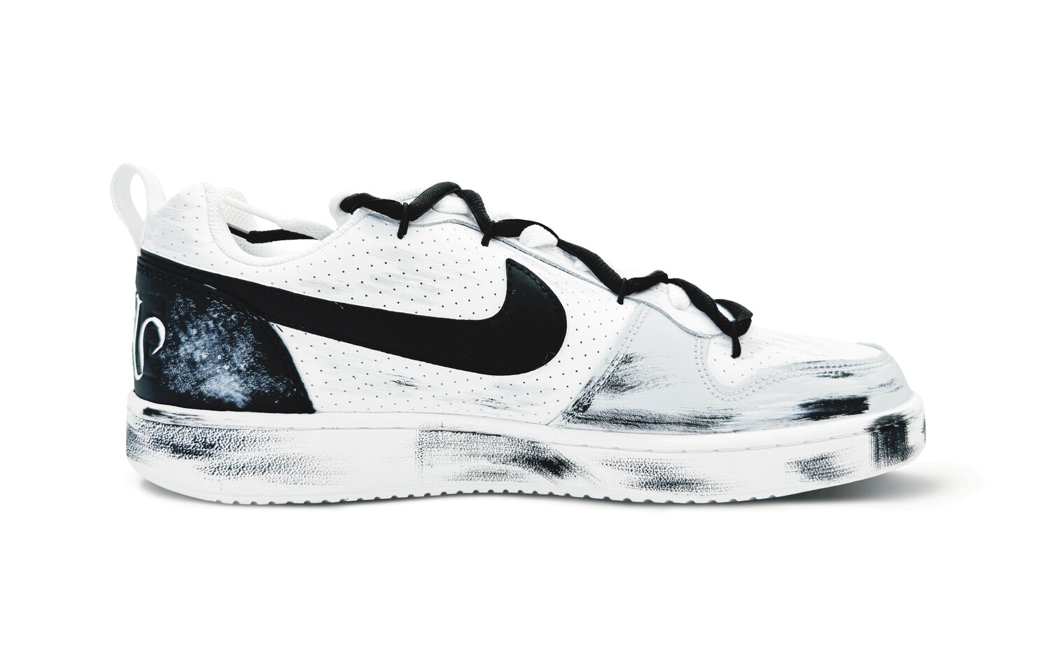 

Кроссовки Nike Court Borough Skateboarding Shoes Men Low-top Black/white/gray, черный/белый/серый