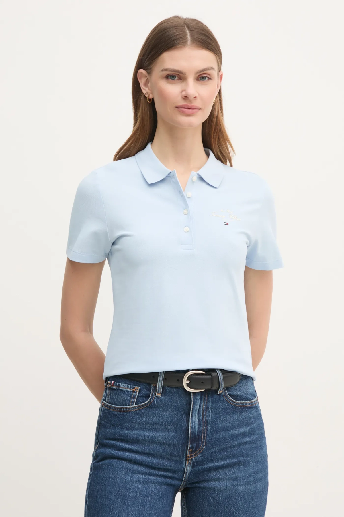

Поло Tommy Hilfiger, синий