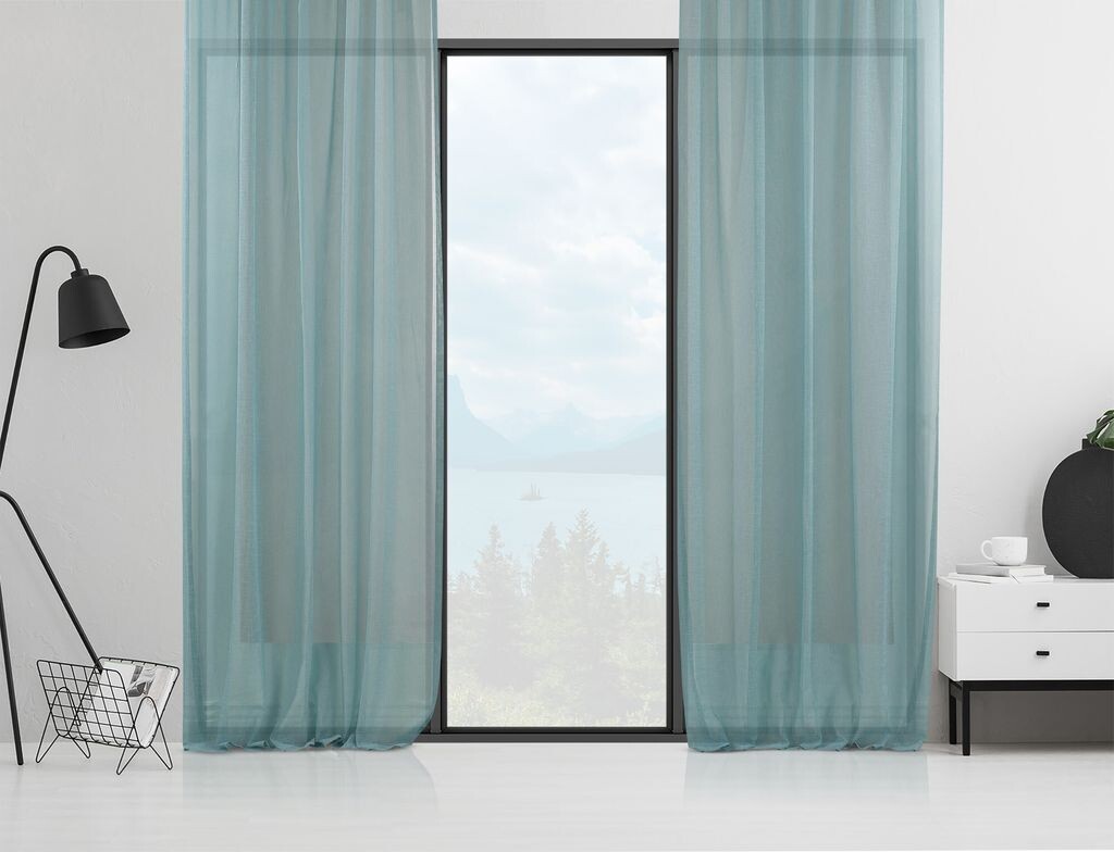 

Evilia Originals, AS-10305-506-2PC-140325, штора, бирюзовый, 140 х 325 см