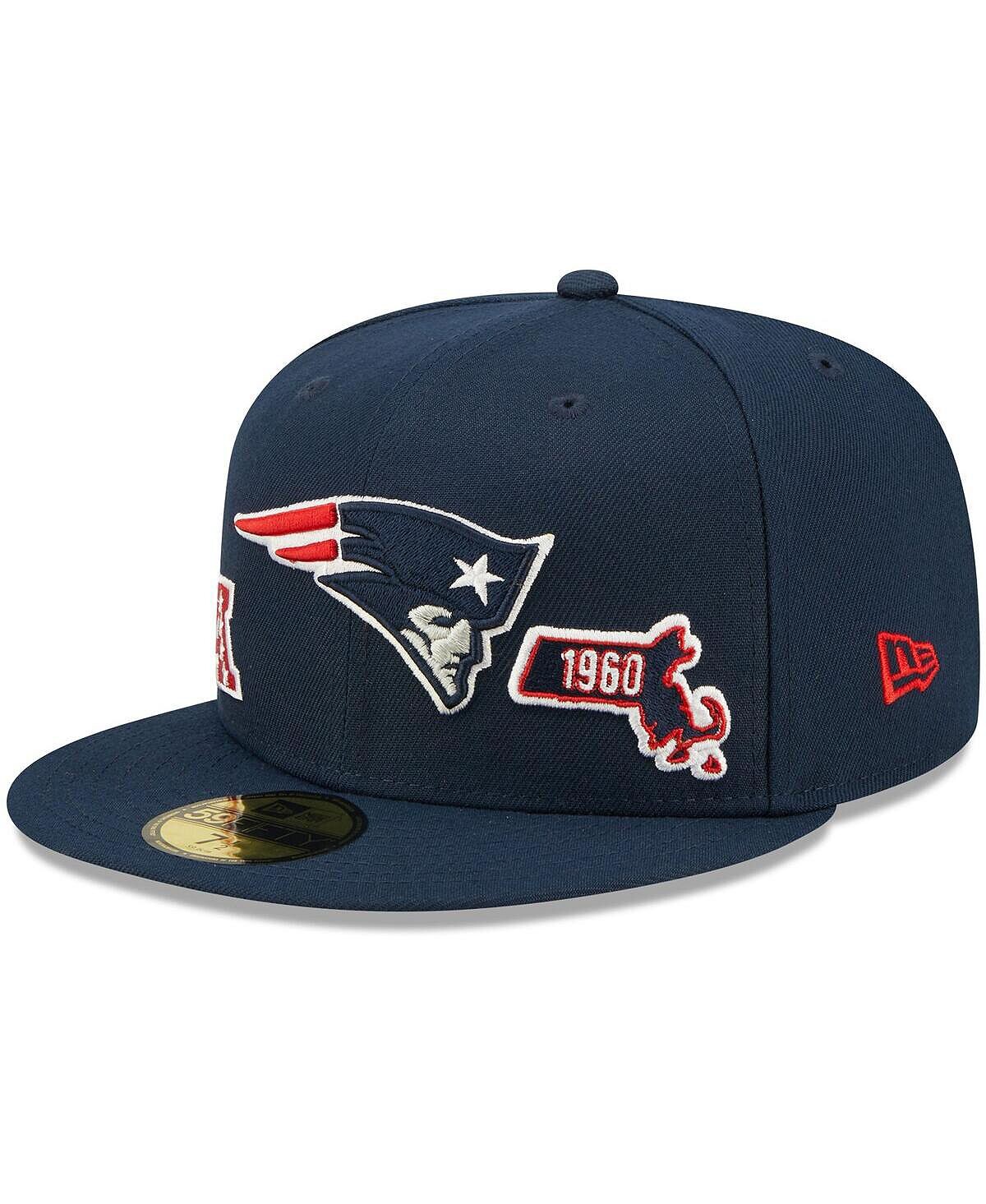 

Мужская темно-синяя приталенная шляпа New England Patriots Identity 59FIFTY New Era