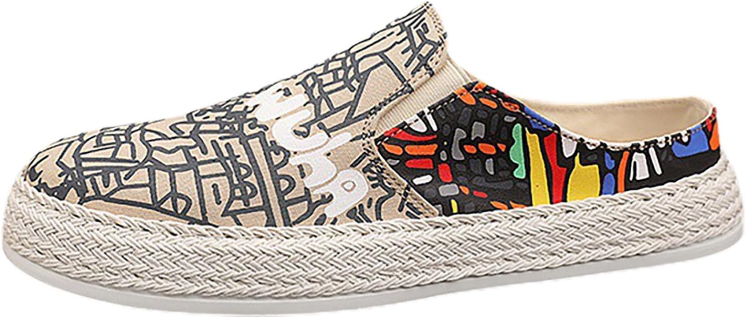 

Мужские сабо без каблука с плоской подошвой Generic, бежевый