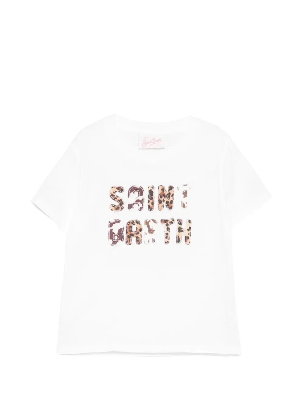 Футболка с нашивкой-логотипом MC2 Saint Barth Kids, белый