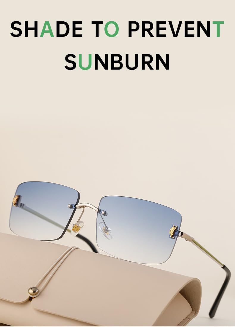 

Солнцезащитные очки без оправы, изготовленные на заказ – минималистичный дизайн с возможностью индивидуальной настройки и полной защитой от УФ-излучения для мужчин и женщин GDKPJDT, 2