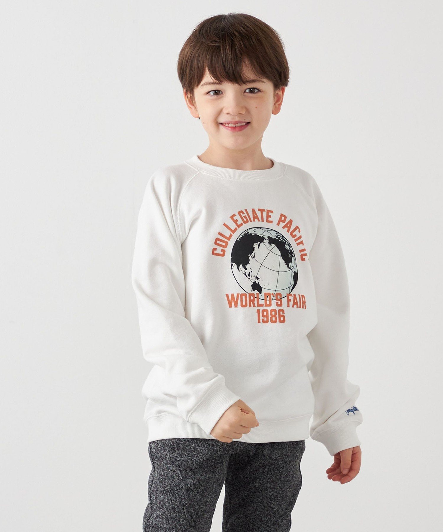 Collegiate Pacific: Толстовка с принтом и вышивкой, пригодная для машинной стирки SHIPS any, White