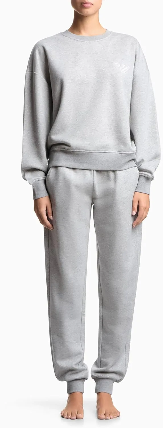 Женский спортивный костюм Emporio Armani Iconic Terry Jogger, серый — фото 2