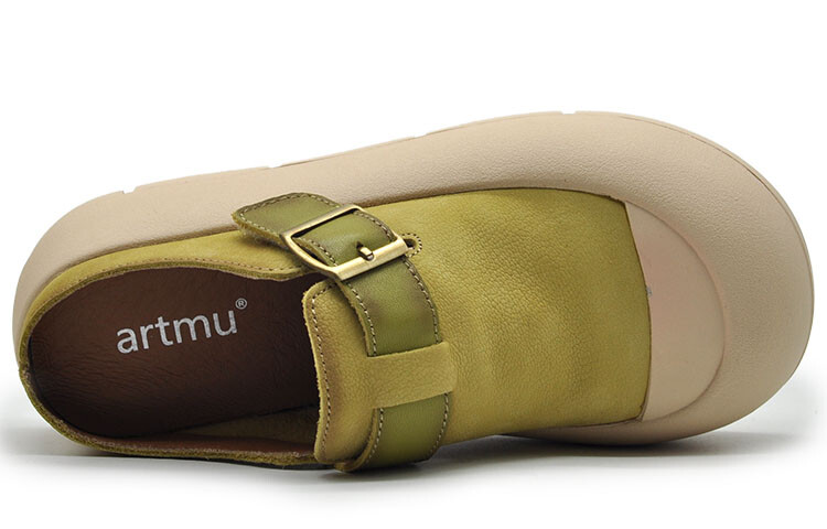 Мюли женские с закрытым носком женские Artmu, цвет Light Khaki — фото 3