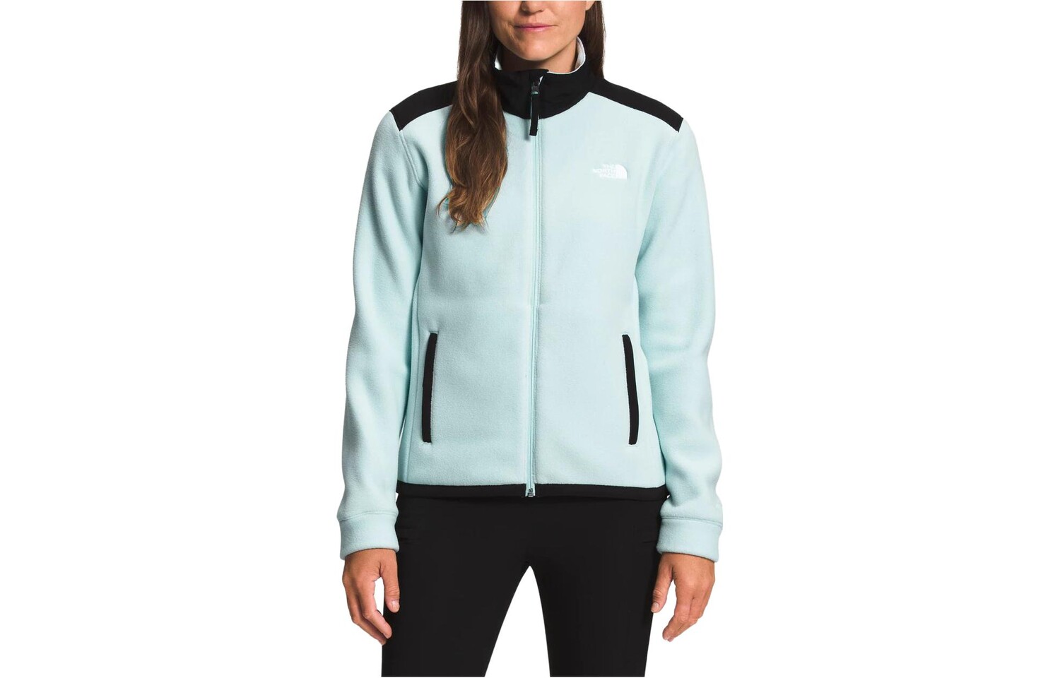 

Куртка женская синий с черной надписью The North Face