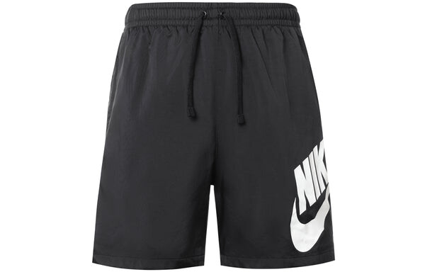 Шорты casual sports large logo woven sports shorts black Nike, черный — фото 2