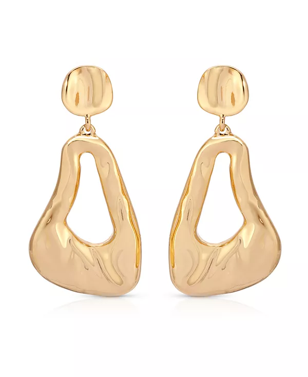 

Серьги-Капли «Расплавленный» Ettika, gold