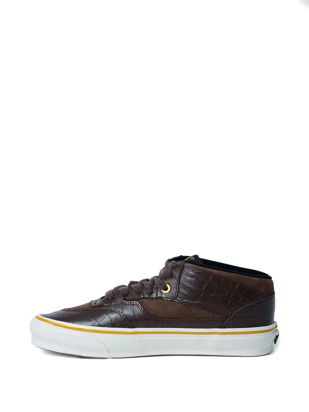 Кроссовки Half Cab 33 Vibram с тиснением под кожу крокодила Vans, коричневый — фото 4