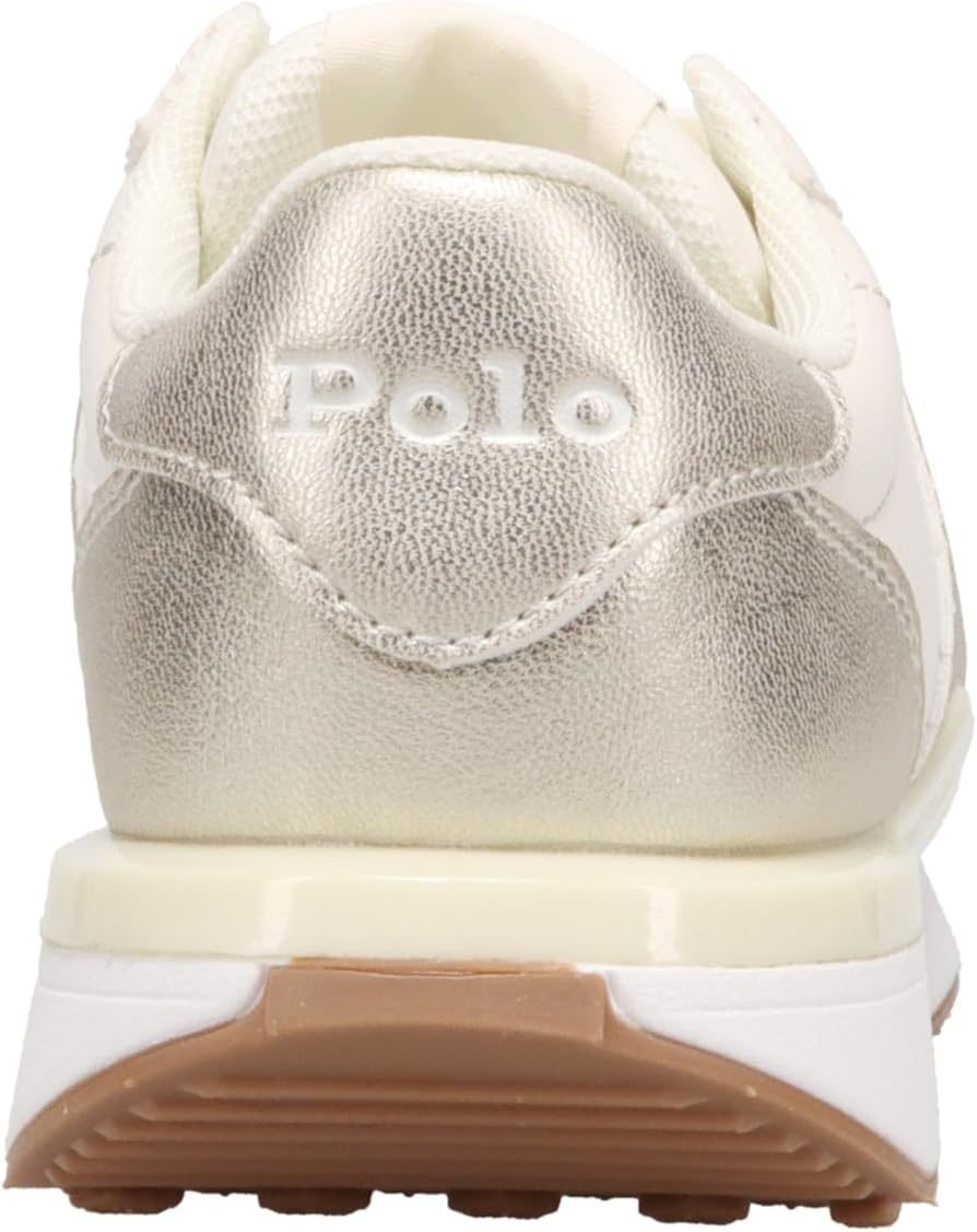 Кроссовки POLO RALPH LAUREN Baby Boy's Train 89 Sport PS (Toddler), кремовый — фото 3